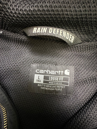 Carhartt Rain Defender L Black Loose Thermal-Lined Zip NWT