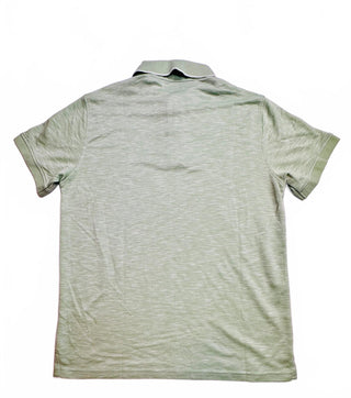 Geoffrey Beene Men's M Green Heather Short Sleeve Polo Shirt