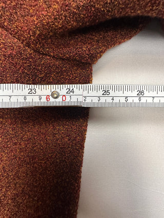 Ibiza Men's Textured Brown Wool Blend Button-Up Jacket Coat