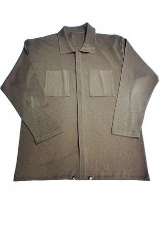 Vintage Brown Silk Rayon Blend Long Sleeve Cardigan Sweater