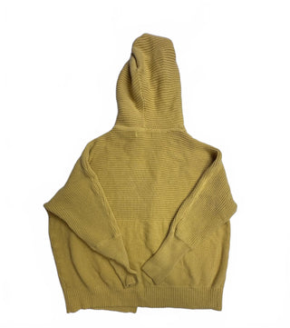 Marled Reunited Clothing Mustard Hooded Cardigan Sweater M