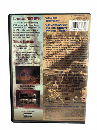A Bridge Too Far DVD - Classic WWII War Film by MGM, Very Good Condition