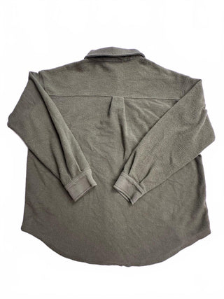 Time and Tru Women's M Olive Green Fleece Shacket