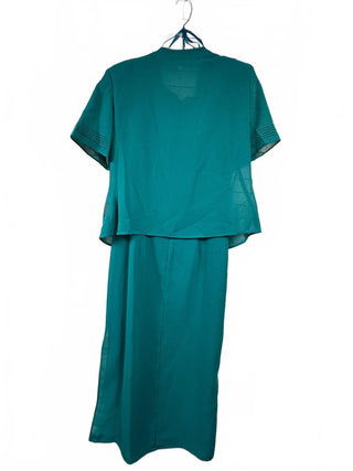 Studio I Women's Turquoise Two-Piece Dress and Jacket Set