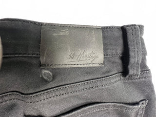 34 Heritage Charisma Men's 33x32 Black Straight Leg Jeans