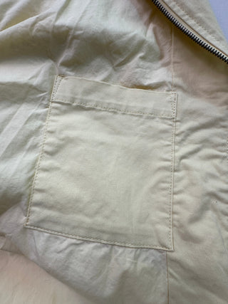 Gap Men's L Cream Cotton Harrington Full Zip Jacket 2022