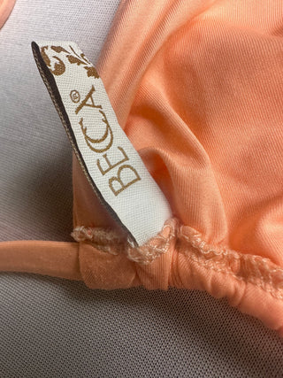 BECCA Rebecca Virtue Peach Triangle Tie Bikini 2 Piece Set