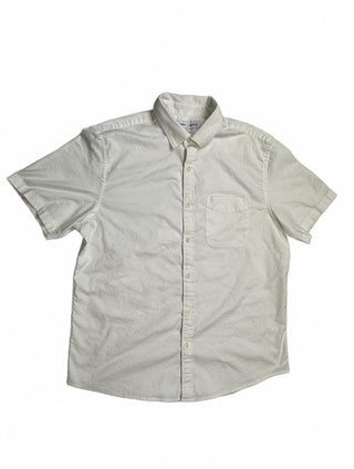 Old Navy Built-In Flex Men's Short Sleeve Button-Up Shirt, L