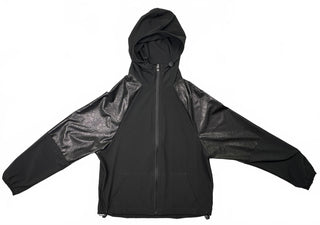Beach Riot Black Snake Print Hooded Zip Jacket Women's M