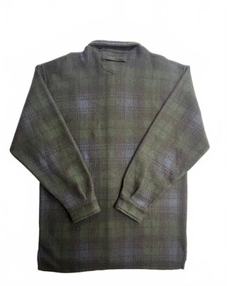 R-N-Z California Green Blue Plaid Fleece Shirt Jacket XL