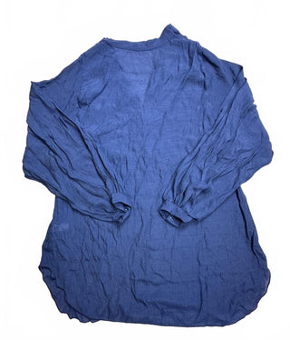 SHEIN Women's M Navy Blue Button Front Blouse