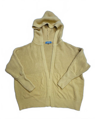 Marled Reunited Clothing Mustard Hooded Cardigan Sweater M
