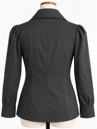 Vertigo Paris Black Double Breasted Trench Coat Women's
