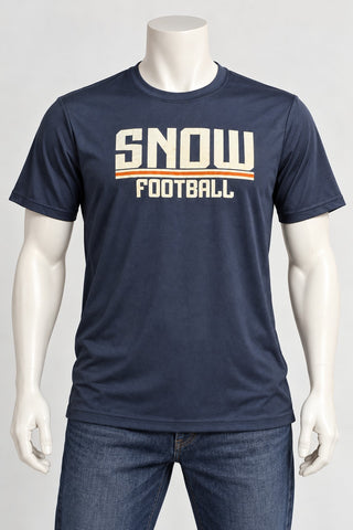 Universal Athletic Snow Football Navy Blue Polyester T-Shirt