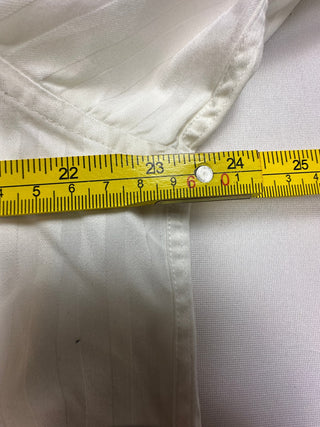 O.H.H.A Chemises Men's 17 43 White Stripe Dress Shirt Cotton