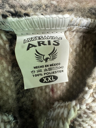 Artesanias Aris Men's XXL Baja Hoodie Mexican Poncho NWOT
