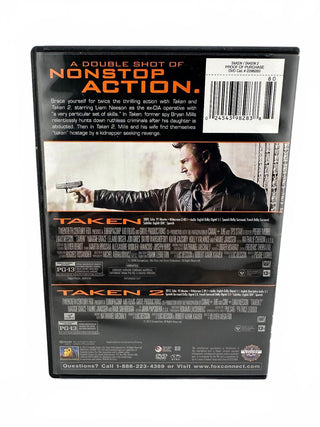 Taken 1 & 2 DVD Set Featuring Liam Neeson Action Thriller Movies by 20th Century