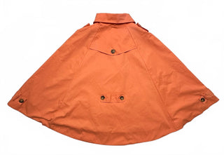 DownEast Basics Orange Trench Cape Poncho Women’s Size M
