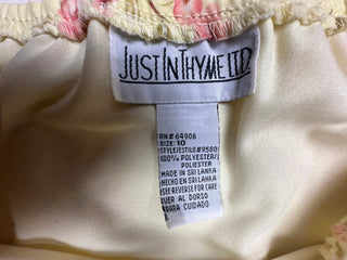 Just In Thyme Ltd Floral 2pc Skirt Blouse Size 10 Cream Pink