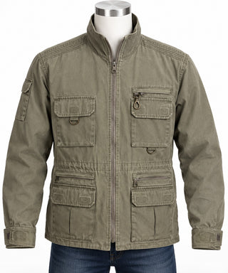 Orvis Men's M Olive Cotton Hunting Field Utility Jacket