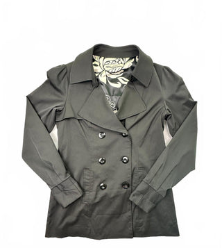 Vertigo Paris Black Double Breasted Trench Coat Women's