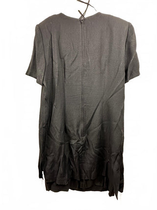 Petite Perceptions Black Dress with White Striped Detail