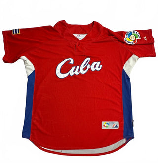 Majestic Cuba 2009 World Baseball Classic Jersey Red Blue