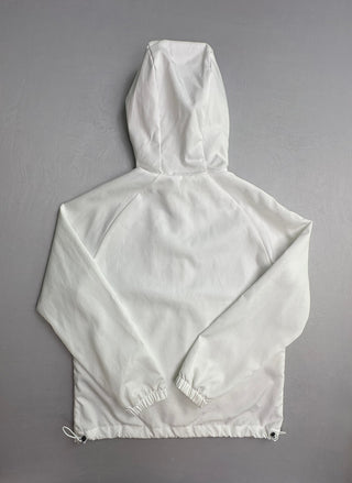 MANFINITY White Hooded Anorak Windbreaker Men S