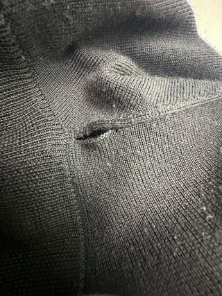 Joseph Abboud Mens Black 100% Merino Wool Zip Modern Fit XXL