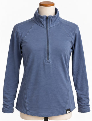 REI Co-op Blue 100% Merino Wool Quarter Zip Base Layer