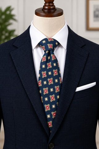 Robert Talbott for Nordstrom Men's Blue Patterned Silk Tie
