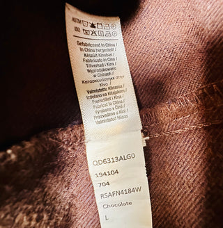 American Apparel Men's L Chocolate Brown Button Up Shirt