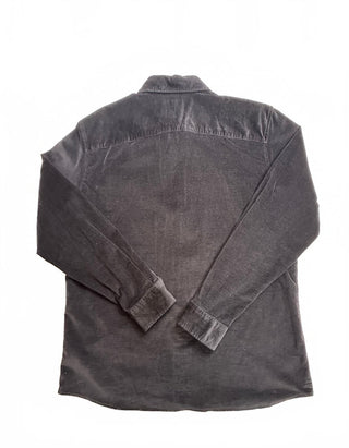 Apt. 9 Men's Slim Fit Black Corduroy Button-Up Shirt Large