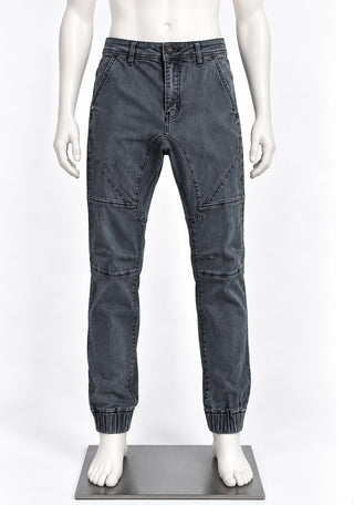 Cotton On Men's Slim Denim Jogger Jeans Washed Charcoal Gray