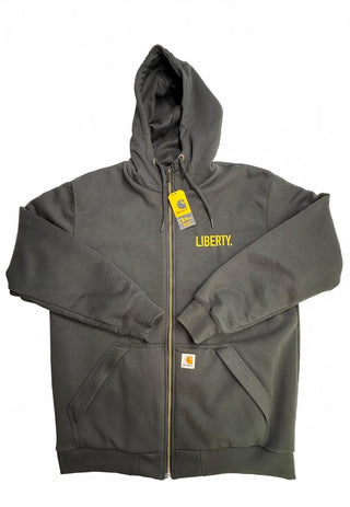 Carhartt Rain Defender L Black Loose Thermal-Lined Zip NWT