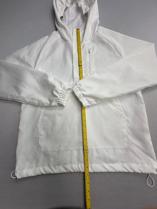 MANFINITY White Hooded Anorak Windbreaker Men S