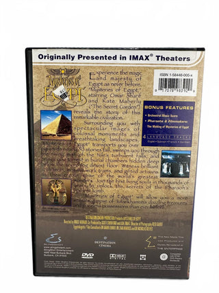 Mysteries of Egypt DVD Starring Omar Sharif - Digitally Remastered IMAX Edition