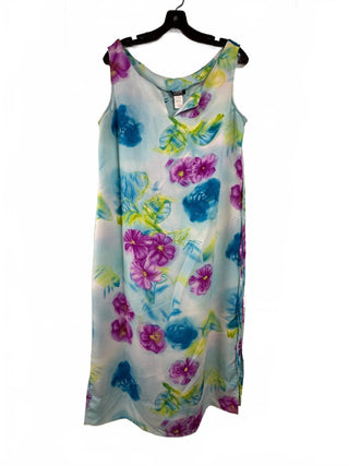 Spago Women's Floral Sleeveless Maxi Dress with Navy Molly