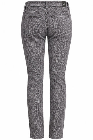 prAna Gray Print Skinny Jeans Women 8/29 Organic Cotton