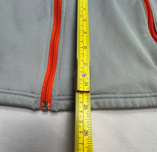 Spyder Gray Fleece Jacket Kids XL 18 Orange Zip Full Zip
