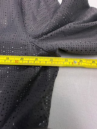 Fabletics Gray Perforated Hooded Windbreaker Womens M
