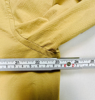 GUESS Men's L Tan Nylon Stretch Utility Shirt Overshirt