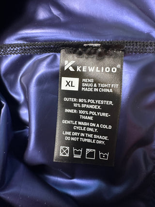 Kewlioo Men's Snug & Tight Fit Athletic T-Shirt XL Black