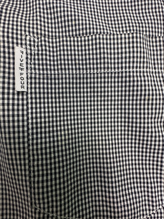 Five Four Men's Black and White Checkered Button-Down Shirt