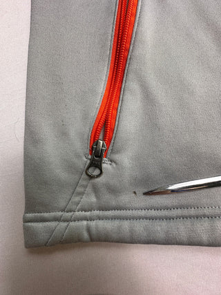 Spyder Gray Fleece Jacket Kids XL 18 Orange Zip Full Zip