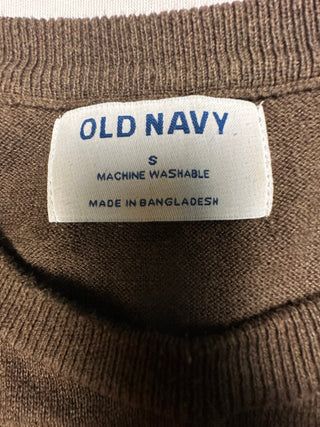 Old Navy Brown Crew Neck Sweater Size Small Machine Washable