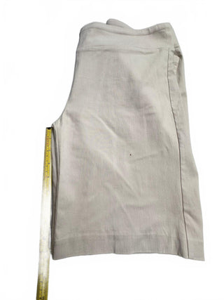 J. McLaughlin Womens Bermuda Shorts Size 10 Beige Pull On