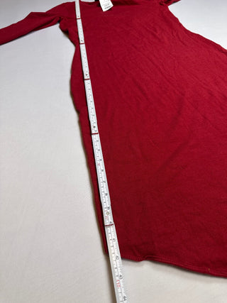 Just Taylor Red Asymmetric Sweater Dress Cutout NWT Size M