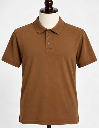 Galaxy by Harvic Classic Brown Polo Shirt Size Large
