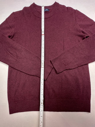 GAP Men's Burgundy Crew Neck Sweater Size XS Soft Knit Longs